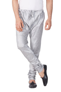 Thumbnail for VM by Vastramay Men's Grey Silk Blend Pyjama - Distacart