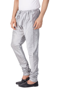 Thumbnail for VM by Vastramay Men's Grey Silk Blend Pyjama - Distacart