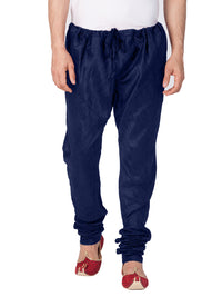 Thumbnail for VM by Vastramay Men's Blue Silk Blend Pyjama - Distacart