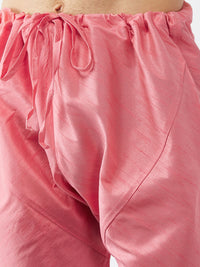 Thumbnail for Vastramay Men's Pink Silk Blend Pyjama - Distacart