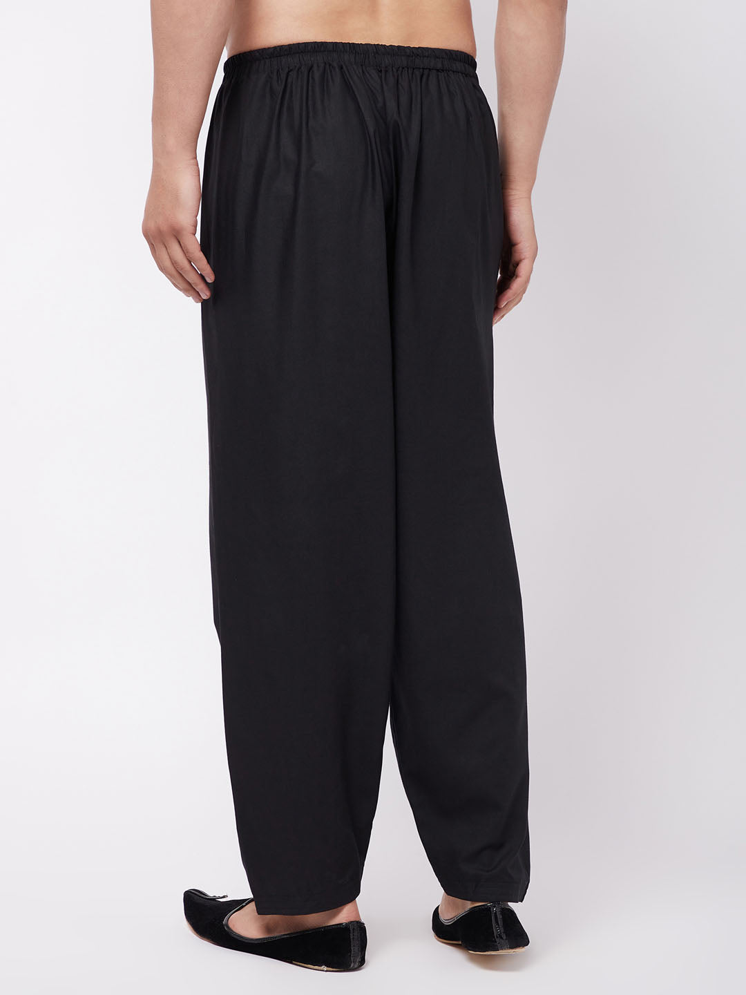 Vastramay Men's Black Cotton Patiala Salwar - Distacart
