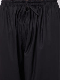 Thumbnail for Vastramay Men's Black Cotton Patiala Salwar - Distacart
