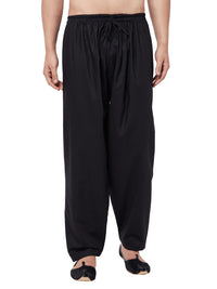 Thumbnail for Vastramay Men's Black Cotton Patiala Salwar - Distacart