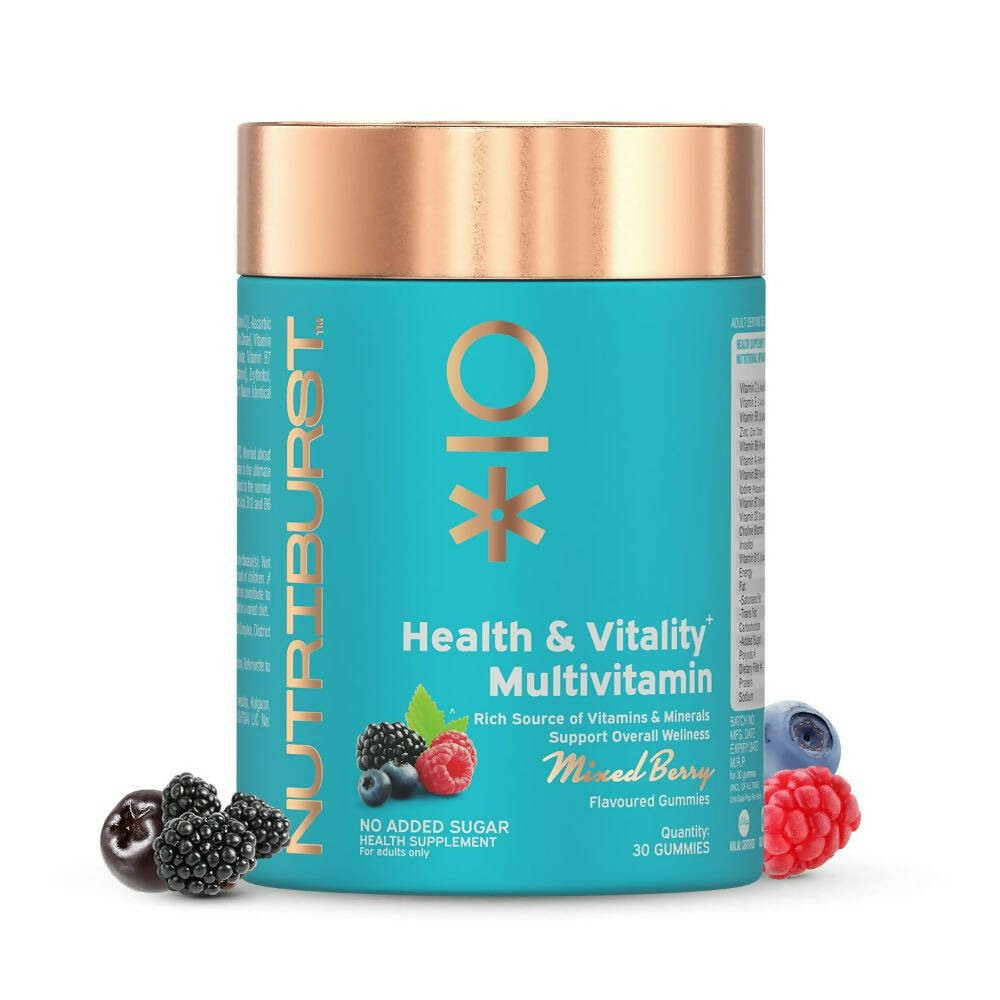 Nutriburst Health & Vitality Gummies With Multi-Vitamins - Distacart