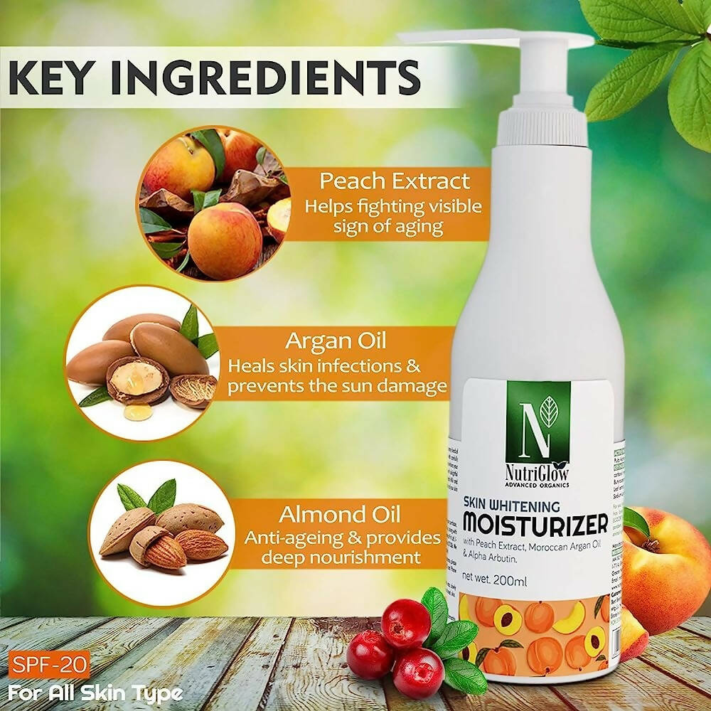 NutriGlow Advanced Organics Skin Whitening Moisturizer SPF 15 - Distacart