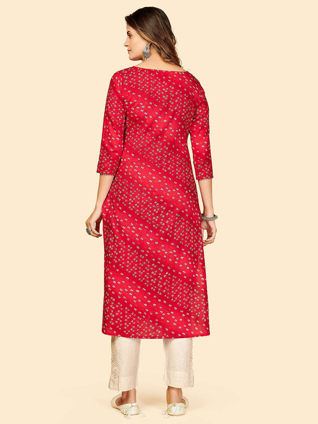 NOZ2TOZ Women Dark Pink Cotton Kurta (1pc) - Distacart