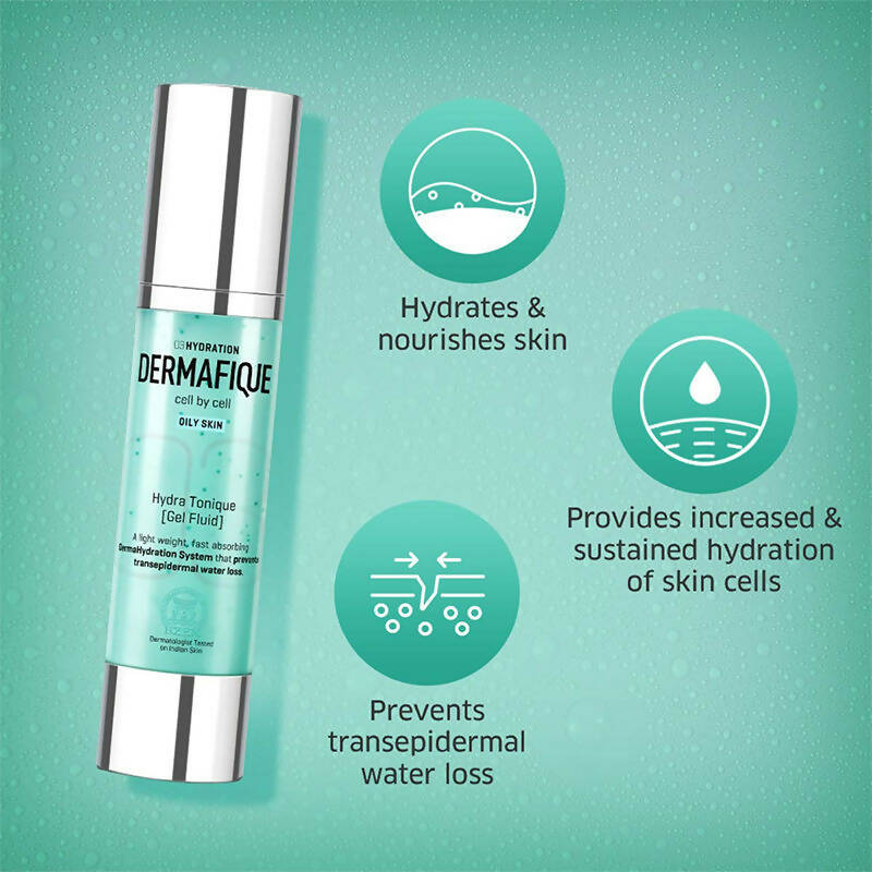 Dermafique Hydra Tonique Gel Fluid Hydrating Moisturizer - Distacart