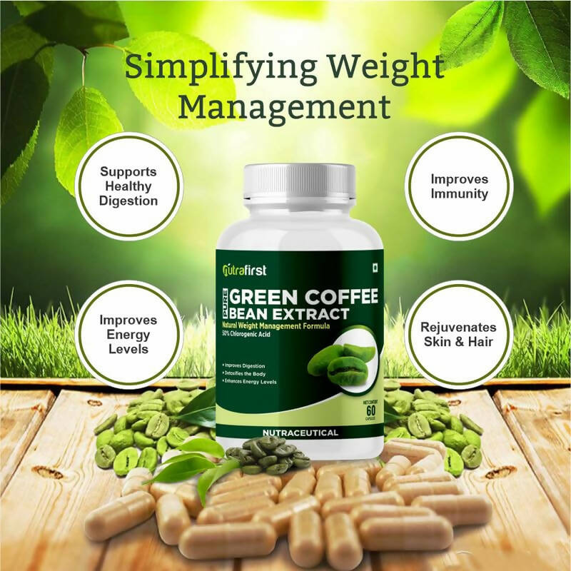 Nutrafirst Green Coffee Bean Extract Capsules - Distacart