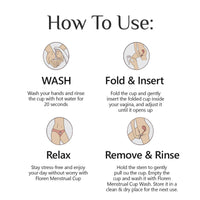 Thumbnail for Floren Reusable Menstrual Cup with Menstrual Cup Wash for Women - Distacart