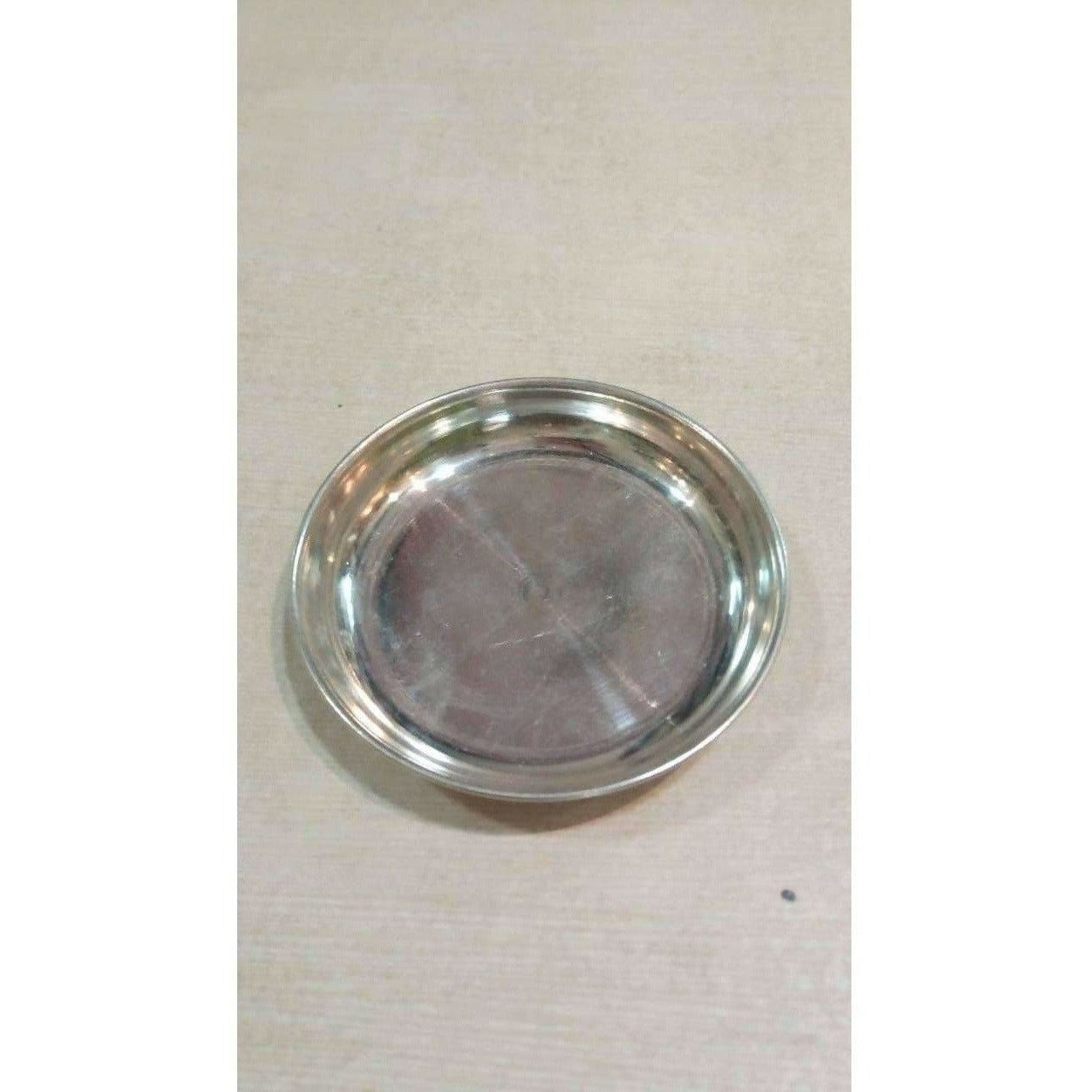 Sliver Pooja Plate - Medium Size - Distacart