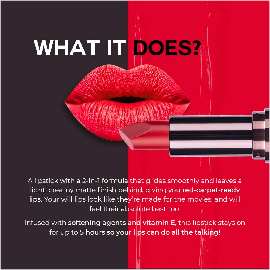 Colorbar Velvet Matte Lipstick Hearts & Tarts 1 - Distacart