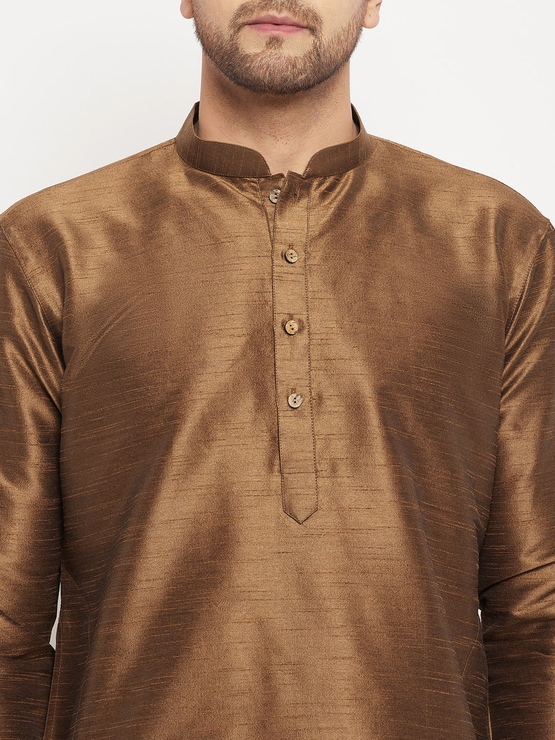VM by Vastramay Men's Black Silk Blend Kurta Pyjama Set - Distacart