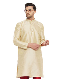 Thumbnail for VM by Vastramay Men's Green Silk Blend Kurta - Distacart