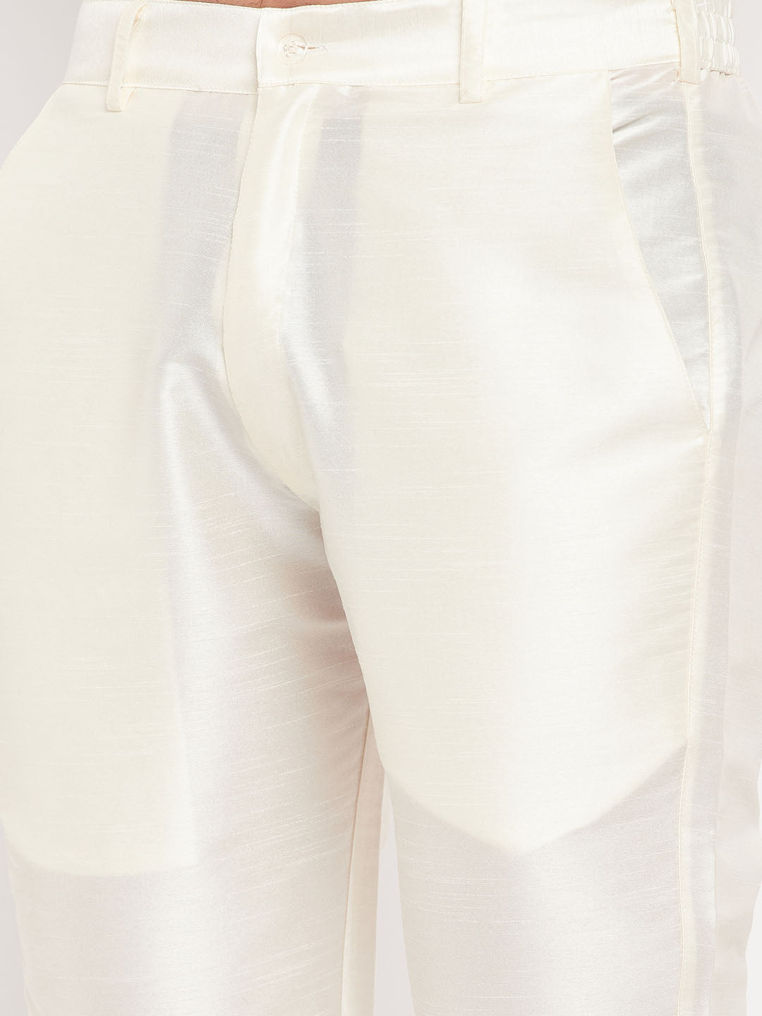 VM by Vastramay Men's Cream Silk Blend Pant Style Pyjama - Distacart