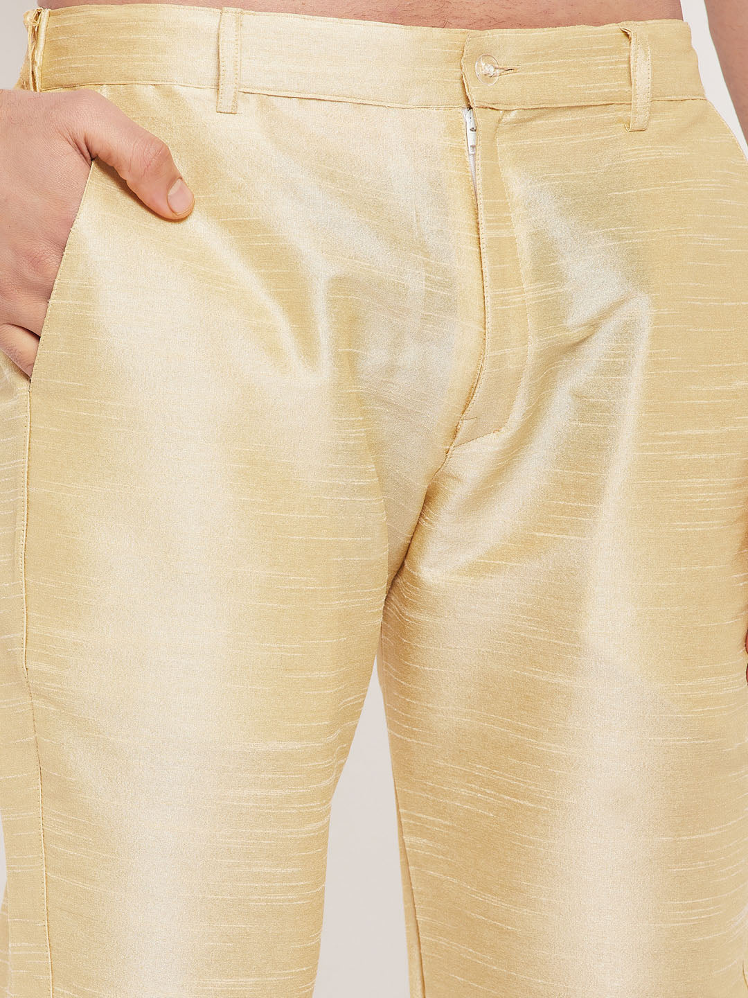 VM by Vastramay Men's Gold Silk Blend Pant Style Pyjama - Distacart