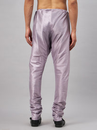 Thumbnail for VM by Vastramay Men's Lavander Silk Blend Pyjama - Distacart