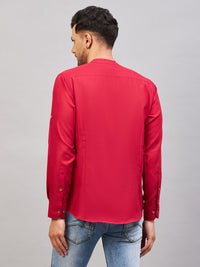 Thumbnail for VM by Vastramay Men's Maroon Cotton Blend Kurta - Distacart