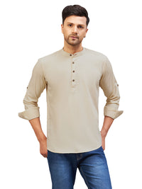 Thumbnail for VM by Vastramay Men's Green Cotton Blend Kurta - Distacart