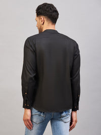 Thumbnail for VM by Vastramay Men's Black Cotton Blend Kurta - Distacart