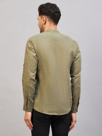 Thumbnail for VM by Vastramay Men's Green Cotton Blend Kurta - Distacart