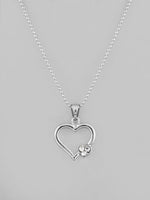 Thumbnail for VOJ Silver Plated Heart Pandent Chain - Distacart