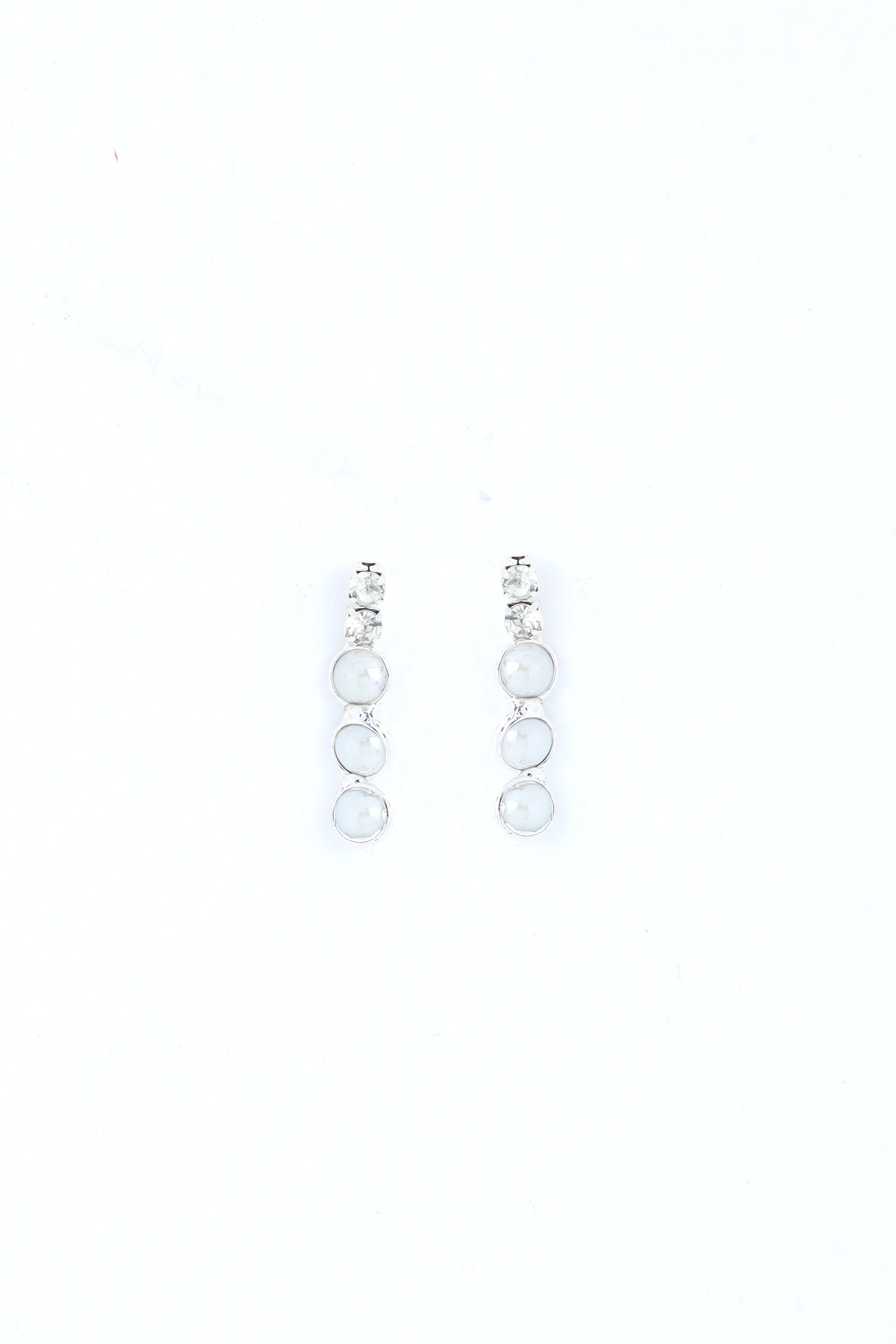 VOJ Silver Plated White Pearl Studded Choker Jewellery Set - Distacart