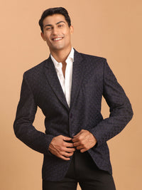 Thumbnail for Shrestha by Vastramay Men's Navy Blue Blazer - Distacart