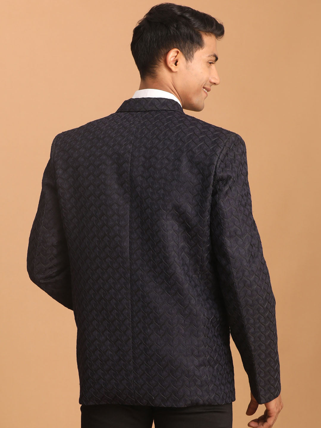 Shrestha by Vastramay Men's Navy Blue Blazer - Distacart