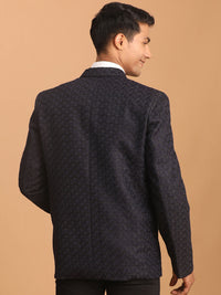 Thumbnail for Shrestha by Vastramay Men's Navy Blue Blazer - Distacart
