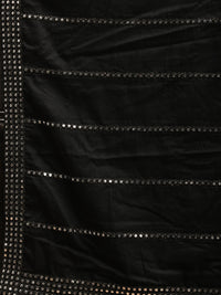 Thumbnail for Shrestha by Vastramay Men's Black Mirror Work Dupatta - Distacart