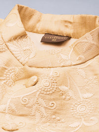 Thumbnail for Shrestha By Vastramay Men's Cream Silk Blend Jodhpuri - Distacart