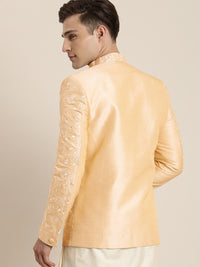 Thumbnail for Shrestha By Vastramay Men's Cream Silk Blend Jodhpuri - Distacart