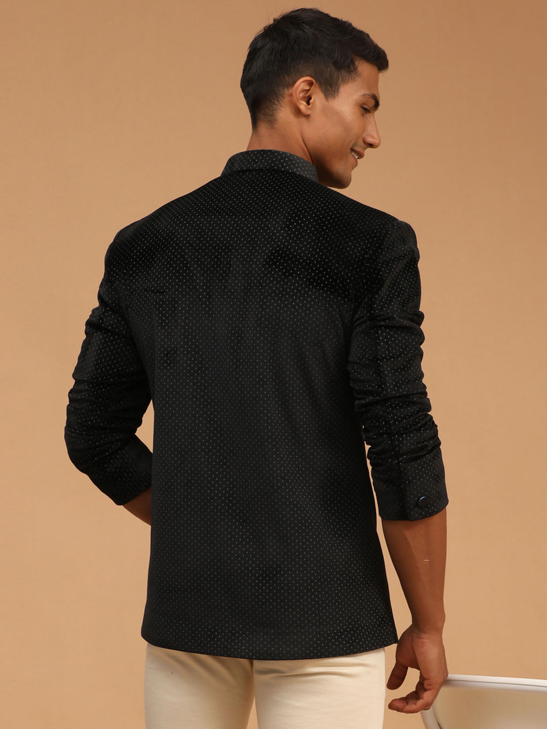 Shrestha By Vastramay Men's Black Velvet Jodhpuri - Distacart