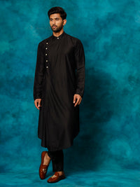 Thumbnail for Shrestha by Vastramay Men's Cream Viscose Blend Kurta Pyjama Set - Distacart