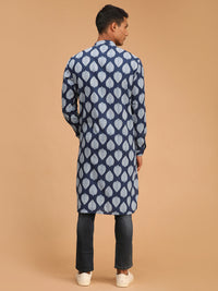 Thumbnail for Shvaas By Vastramay Men's Blue Cotton Kurta - Distacart