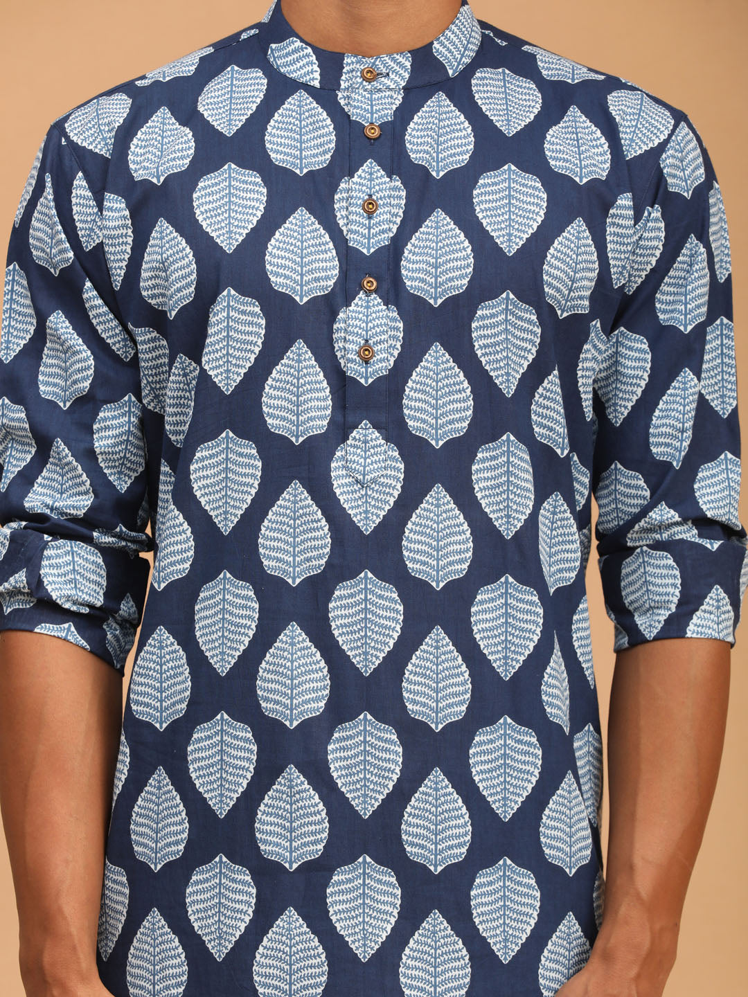 Shvaas By Vastramay Men's Blue Cotton Kurta - Distacart