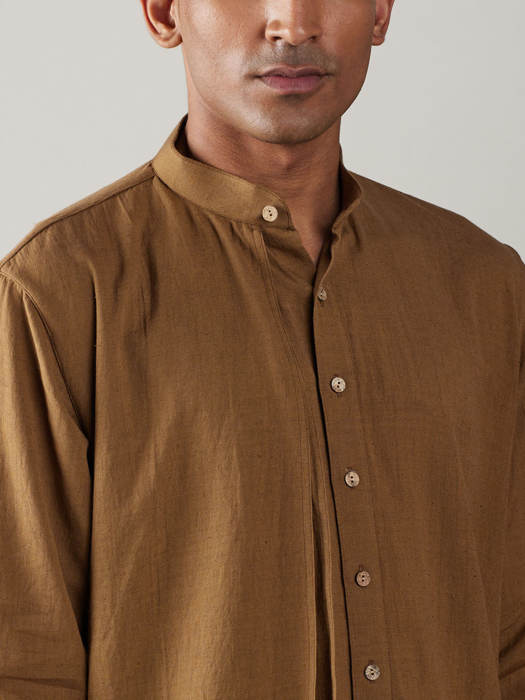 Shvaas by Vastramay Men's Coffee And White Cotton Kurta Pyjama Set - Distacart