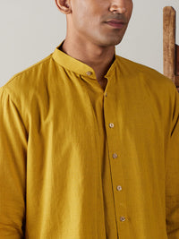 Thumbnail for Shvaas by Vastramay Men's Mustard Cotton Kurta - Distacart