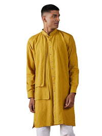Thumbnail for Shvaas by Vastramay Men's Mustard Cotton Kurta - Distacart