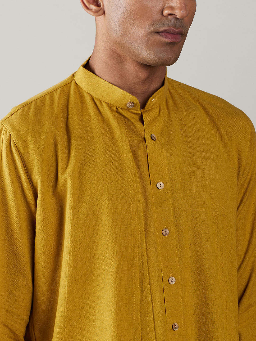 Shvaas by Vastramay Men's Mustard And White Cotton Kurta Pyjama Set - Distacart