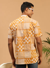 Thumbnail for Shvaas By Vastramay Men's Mustard Cotton Short Kurta - Distacart
