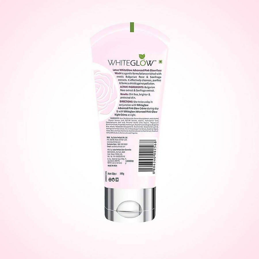 Lotus Herbals Whiteglow Advanced Pink Glow Face Wash - Distacart
