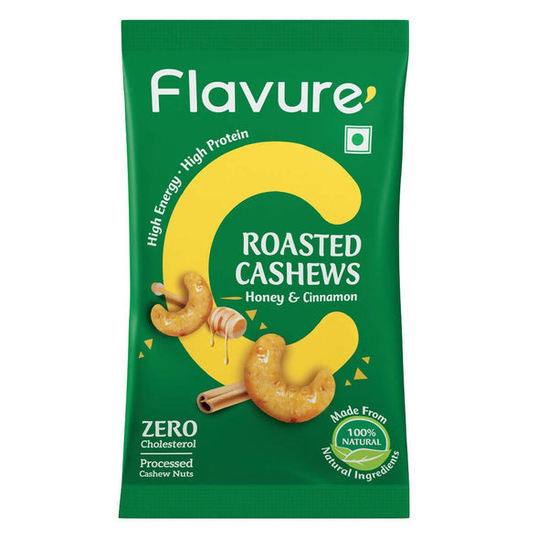 Flavure Roasted Cashew - Honey & Cinnamon - Distacart