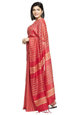 Thumbnail for Mominos Fashion Red Color Bhagalpuri Saree