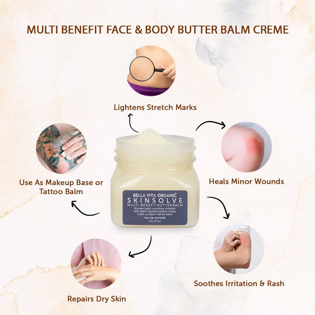 Bella Vita Organic Skin Solve Multi Benefit Butter Balm - Distacart