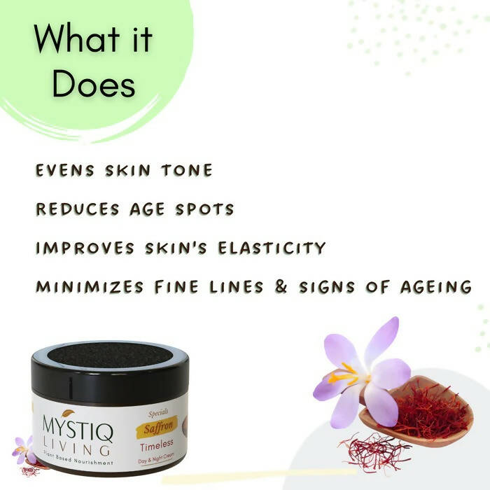 Mystiq Living Specials Timeless - Saffron Anti Aging Cream - Distacart