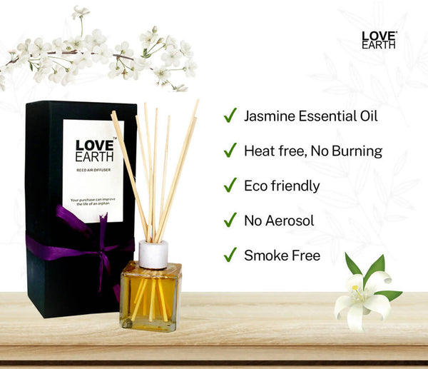 Love Earth Reed Diffuser- Jasmine - Distacart