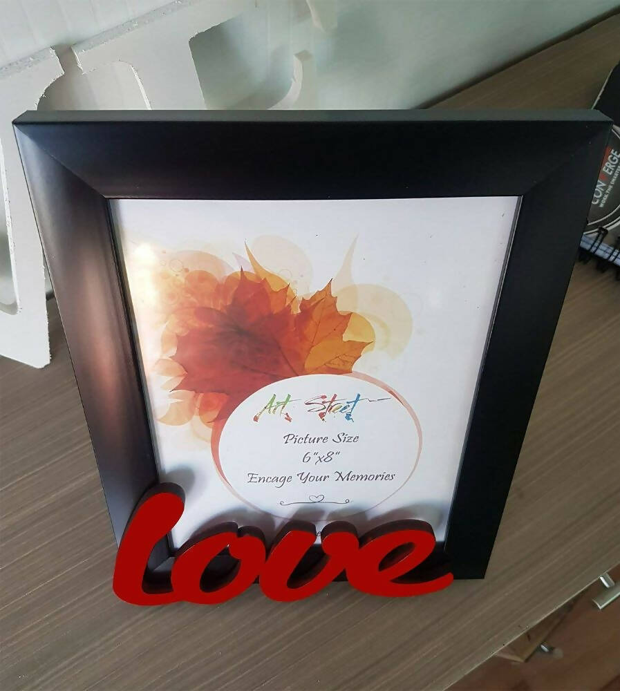 Art Street - Love Table Photo Frame Red & Black For Valentine's Day Gift - Distacart