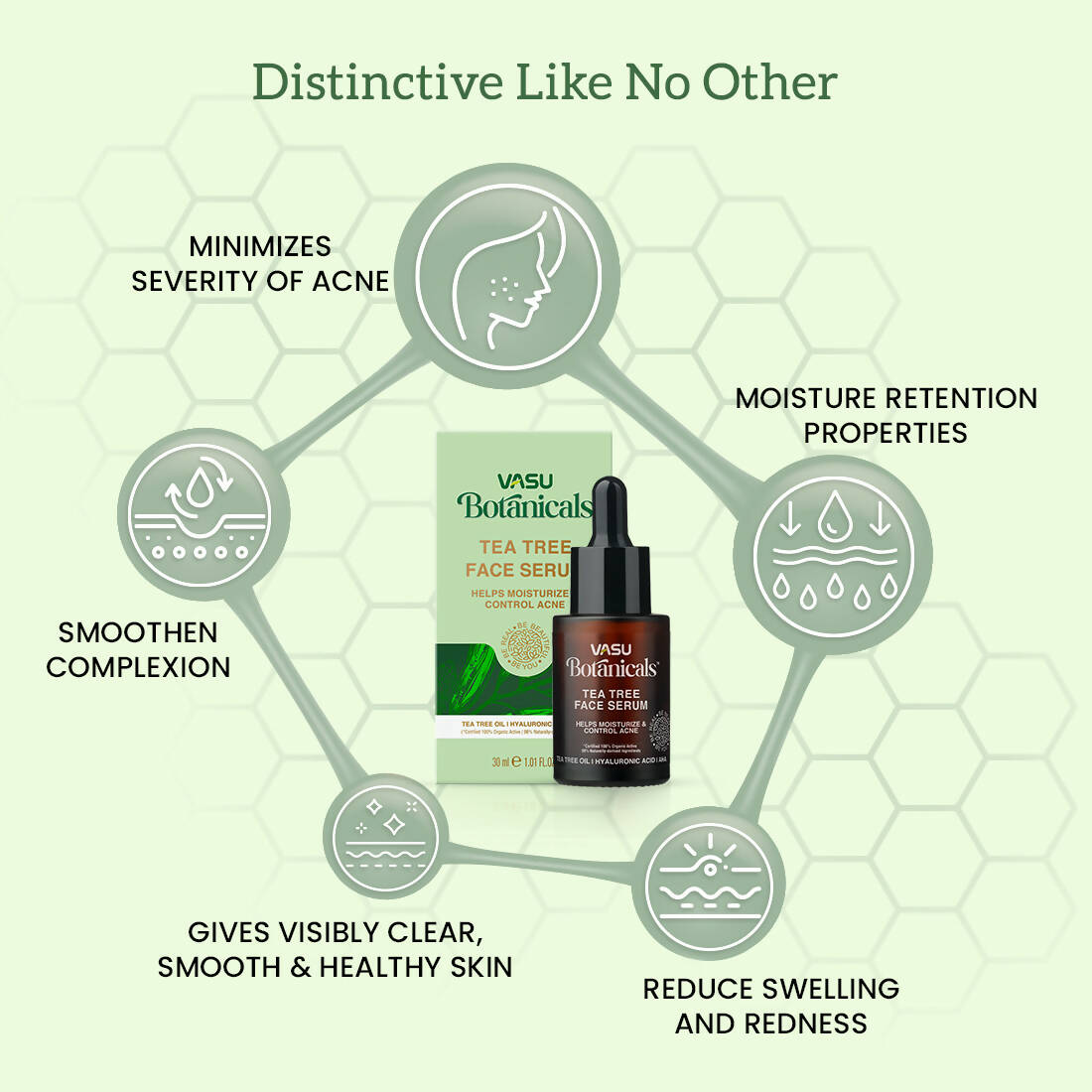 Vasu Botanicals Tea Tree Face Serum - Distacart