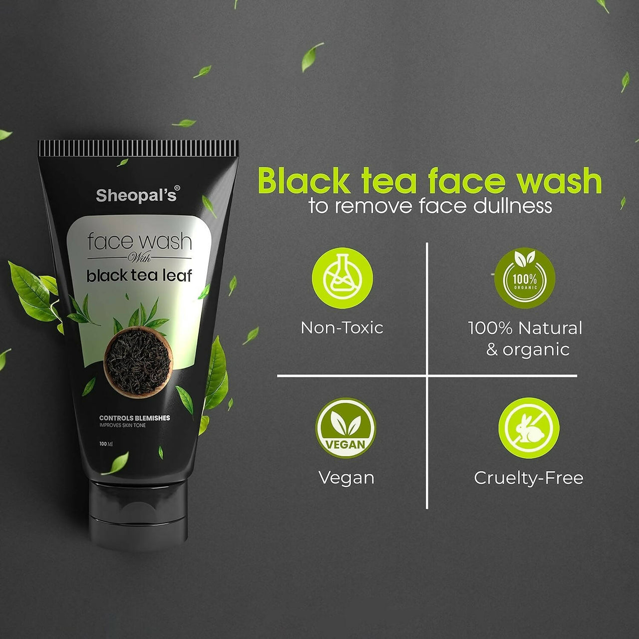 Sheopal's Black Tea Leaf Face Wash - Distacart